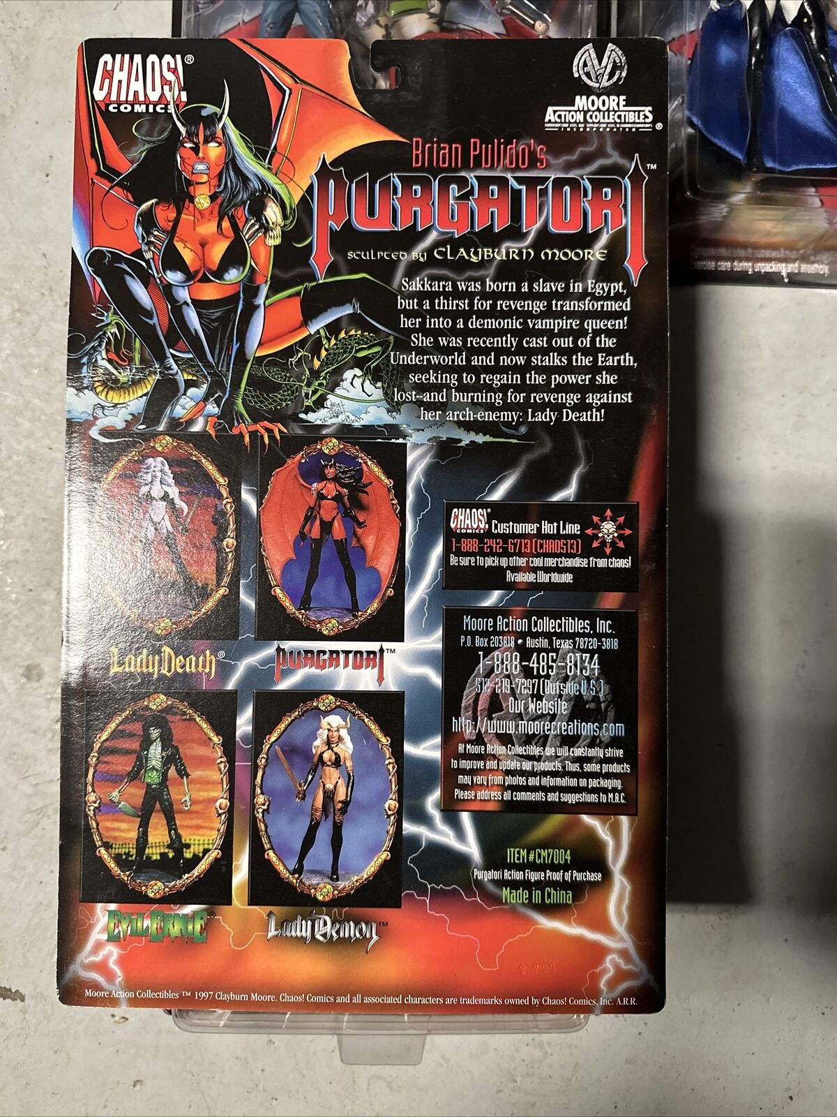 1997 Moore Lady Death Evil Ernie Purgarory Demon Action Figure Set Deli Pinup