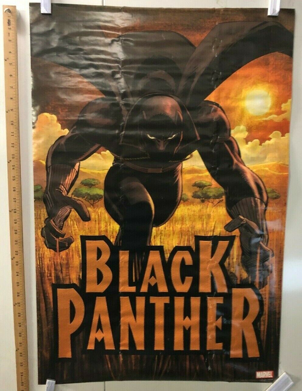 COMIC BOOK POSTER 2005 Marvel "Black Panther" Classic Action Heroes Stan Lee