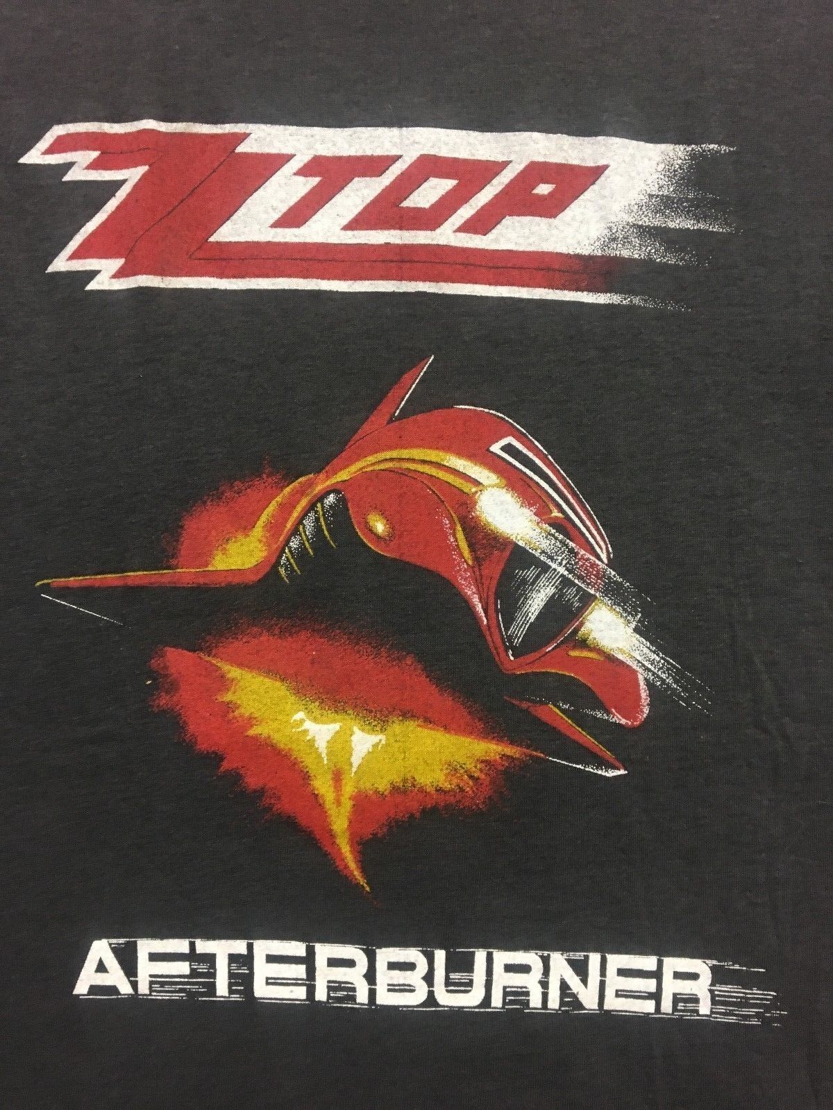 ZZ TOP AFTERBURNER - SOUTH CAROLINA BRAND VINTAGE TOUR TSHIRT NOS