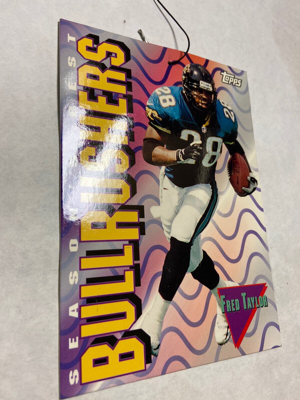 1999 TOPPS FOOTBALL VERY RARE 5x7 card advertising display Randy Moss Dan Marino