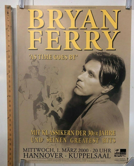 Bryan Ferry As Time Goes By 2000 Poster Roxy Music Classic Musicians Rock