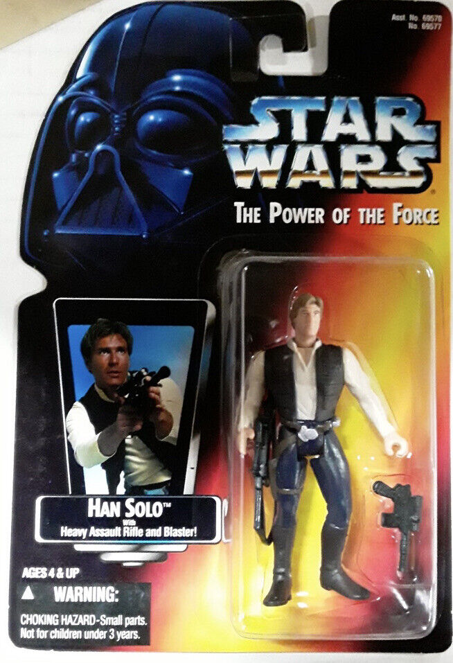 1995 - Star Wars Power of the Force POTF2 Red Card Han Solo - MOC VINTAGE 