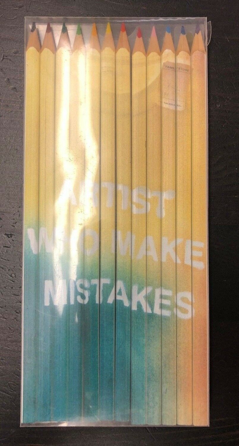 DAN COLEN - LIMITED EDITION COLOR PENCILS -  Artists Who Make Mistakes - Peanuts