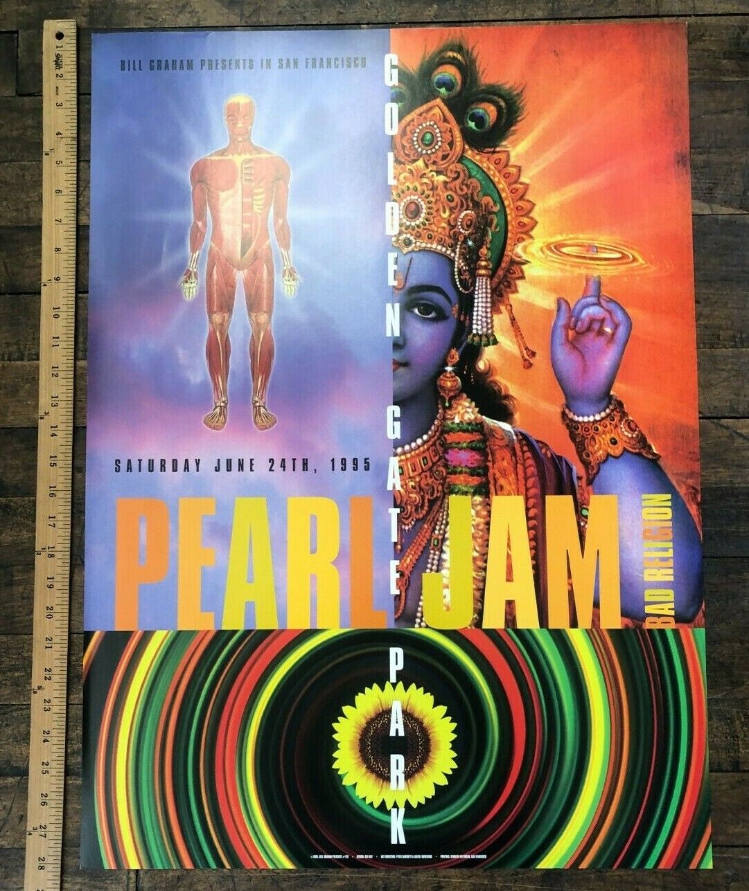 Bill Graham - 1995 - #120 Pearl Jam W/ Bad Religion Iconic Punk And Grunge