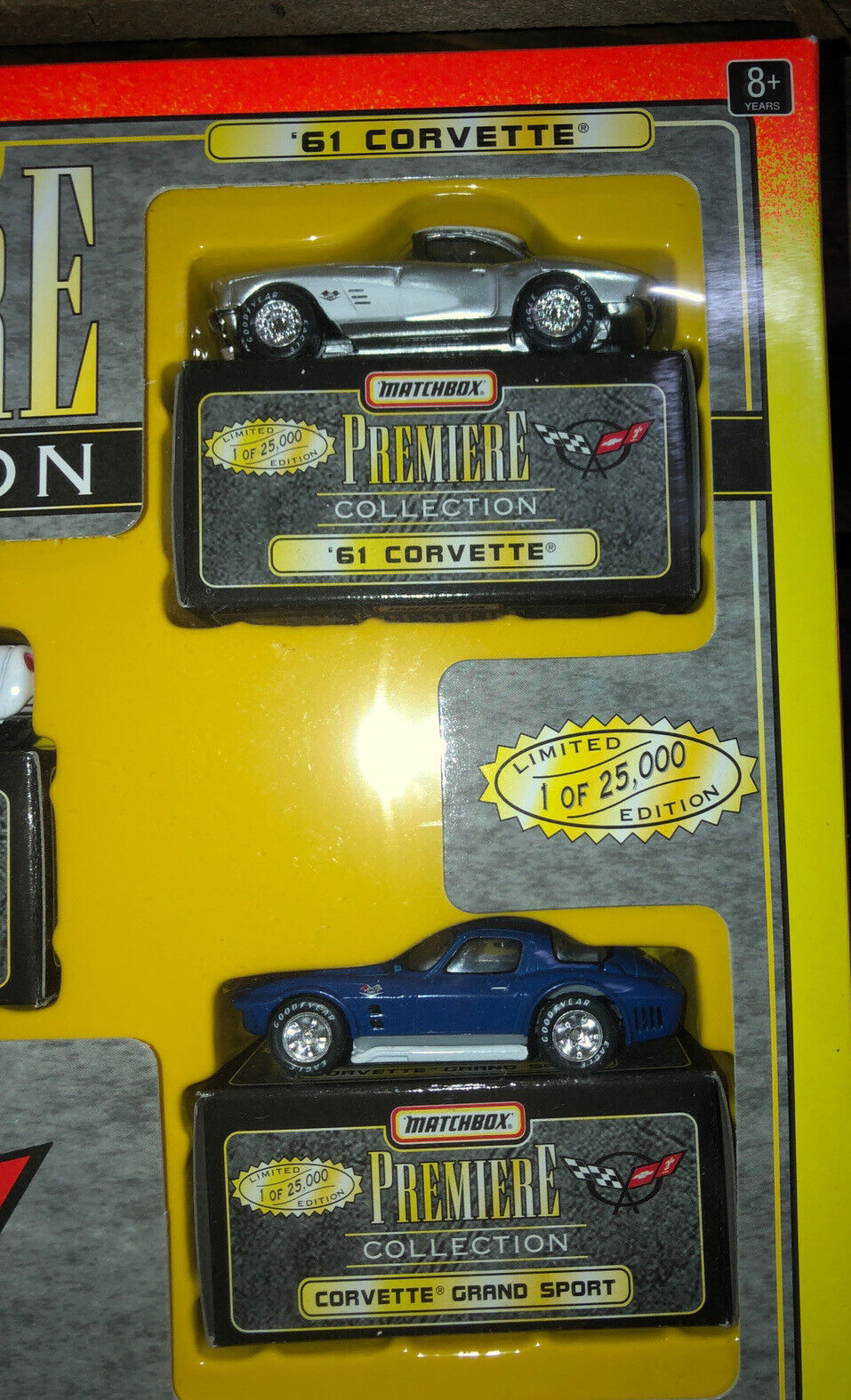 1996 Matchbox Premiere Corvette Collection 5 Car Set Limited Edition 1 of 25000