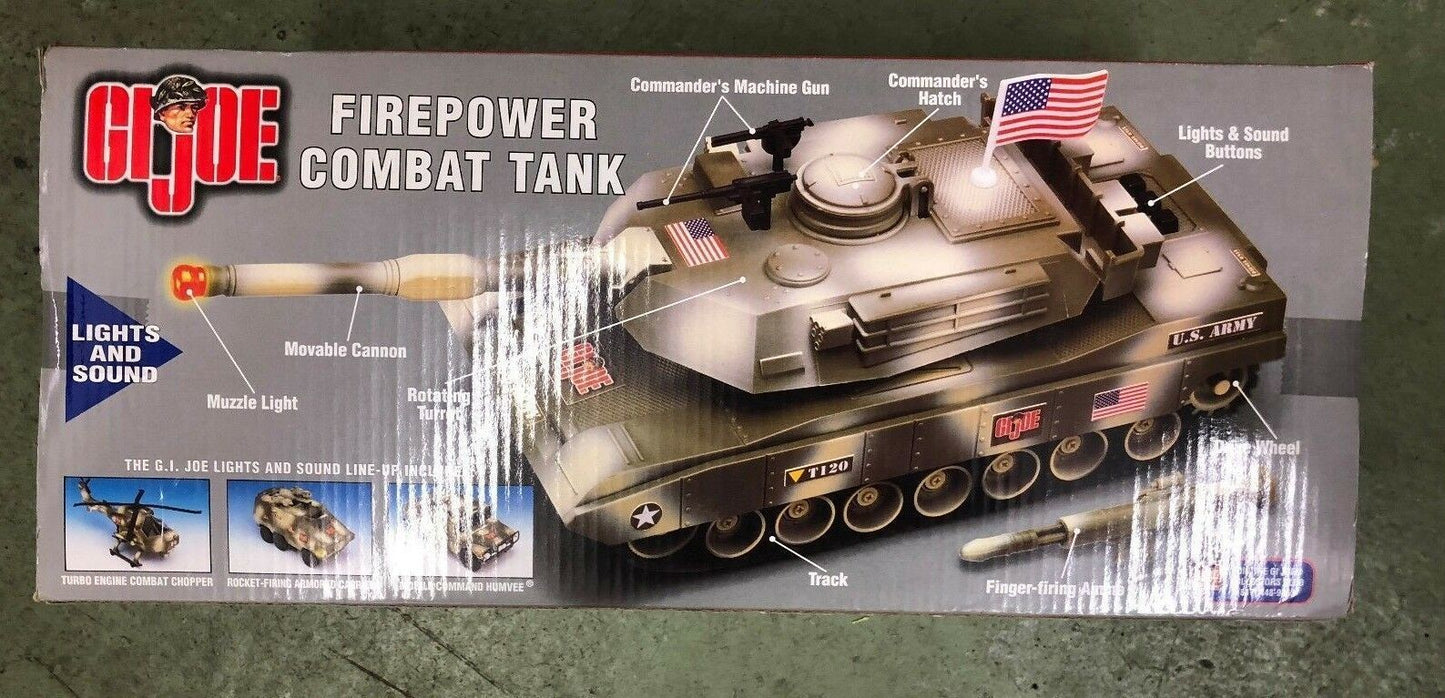 2001 GI Joe Lights and Sound Firepower Combat Tank * Military * Army * VHTF