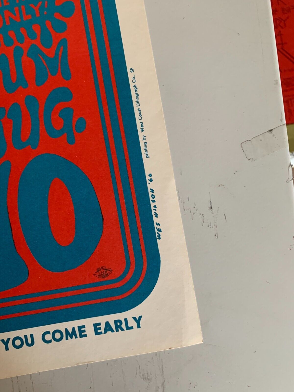 Wes Wilson - 1966 - Sam The Sham Concert Poster RP 2nd Edition Bill Graham