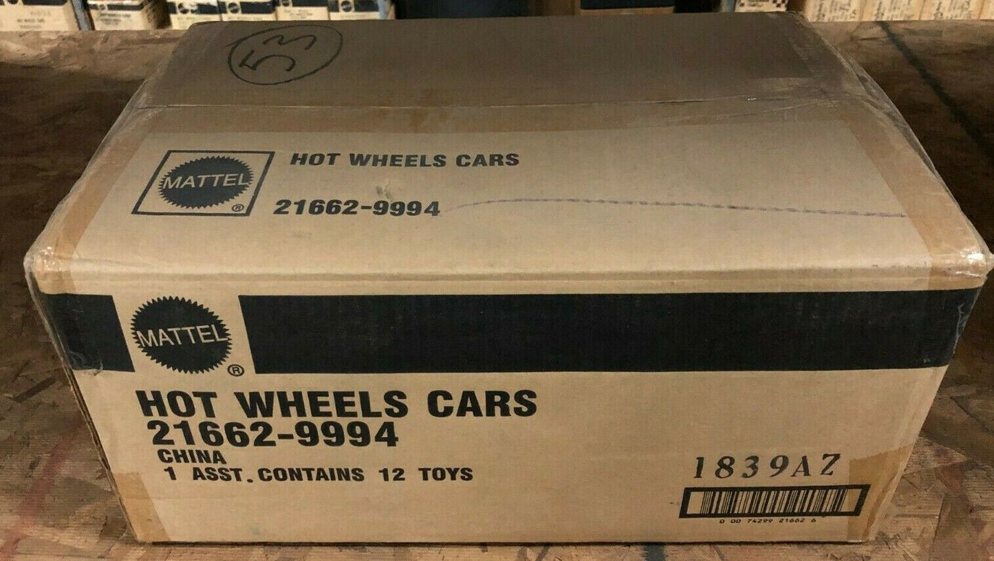 Factory Case Of 12 Sealed Hot Wheels Cars 21662-9994 Radical Rides Mattel China