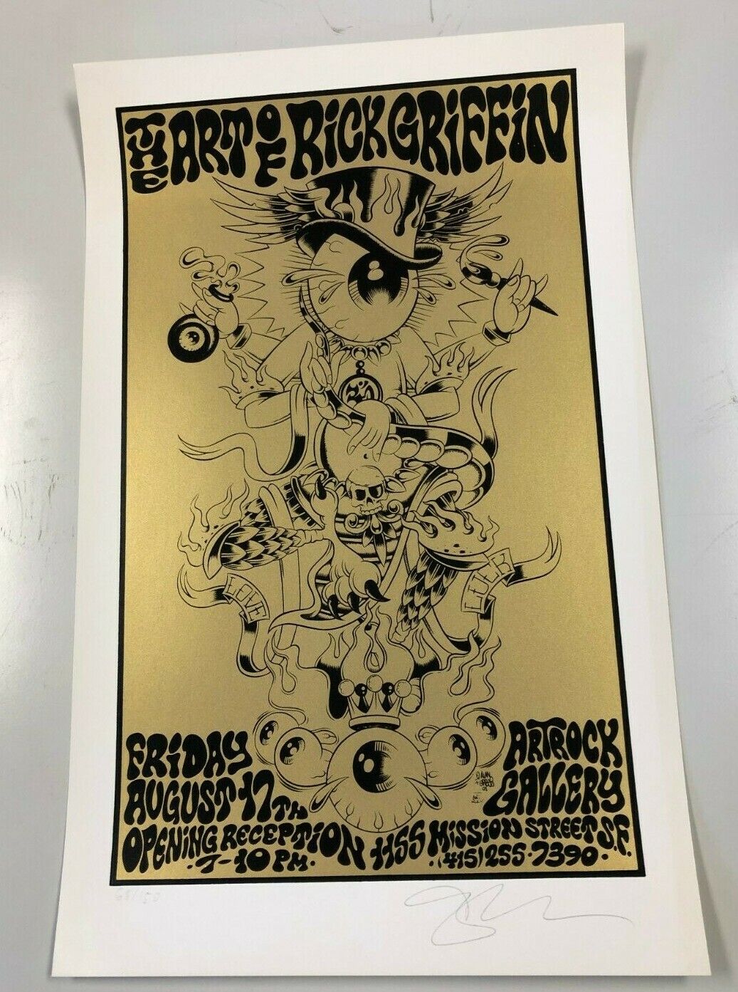 ALAN FORBES ART OF RICK GRIFFIN POSTER Signed And Numbered Artrock Gallery