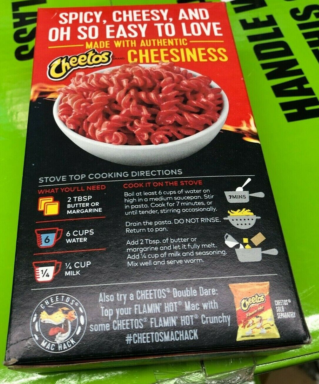 Box Of Cheeto's Mac N' Cheese Flamin' Hot 2020 Iconic Collaborations Chester 