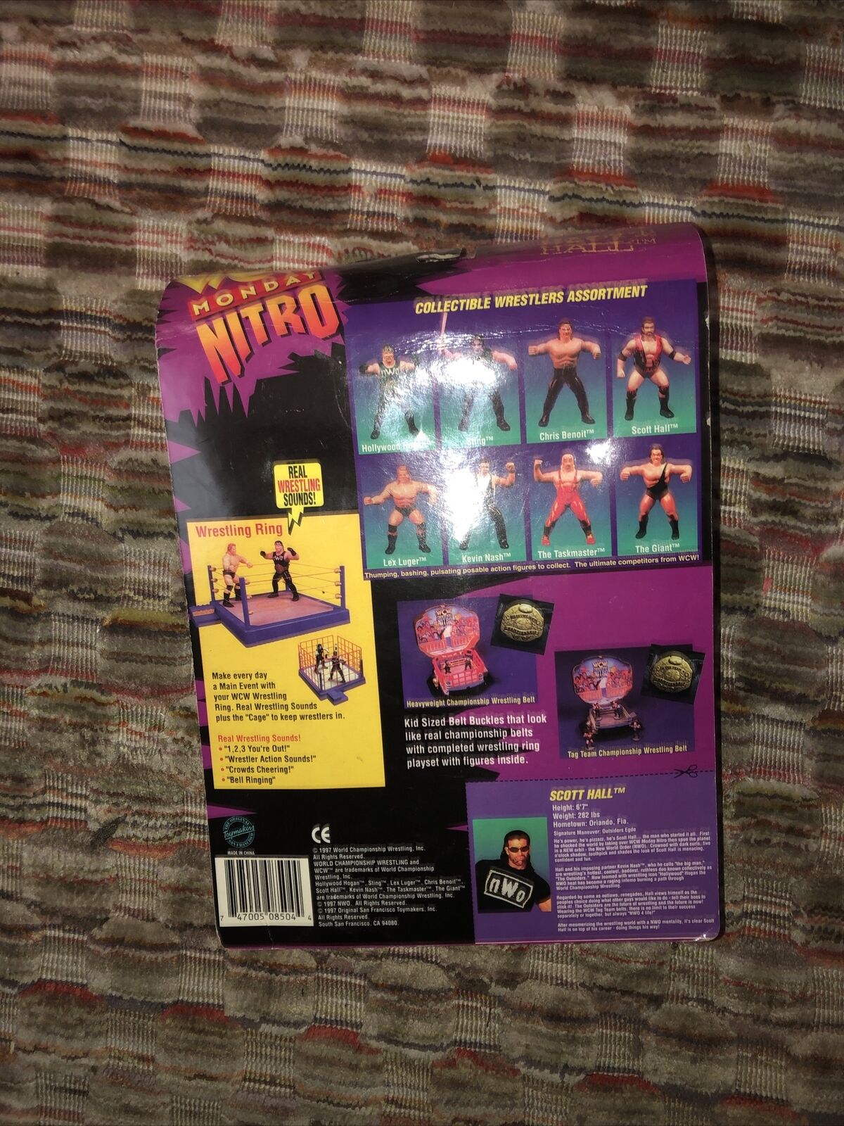 WCW Monday nWo Scott Hall Asst # 8500 Item # 8504 1997 ToyMaker NEW 