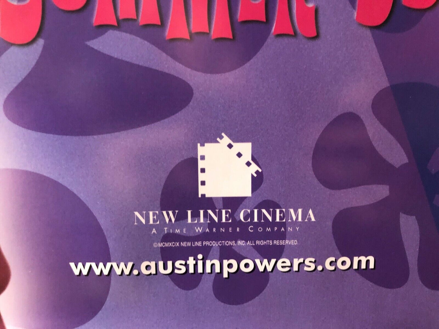 "Austin Powers: The Spy Who Shagged Me" Original Movie Theater Promo Poster 