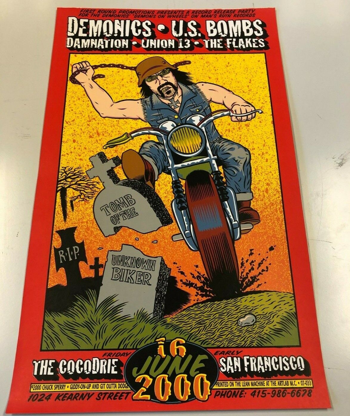 Chuck Sperry - 2000 - The Demonics & U.S. Bombs @ The Cocodrie In San Francisco