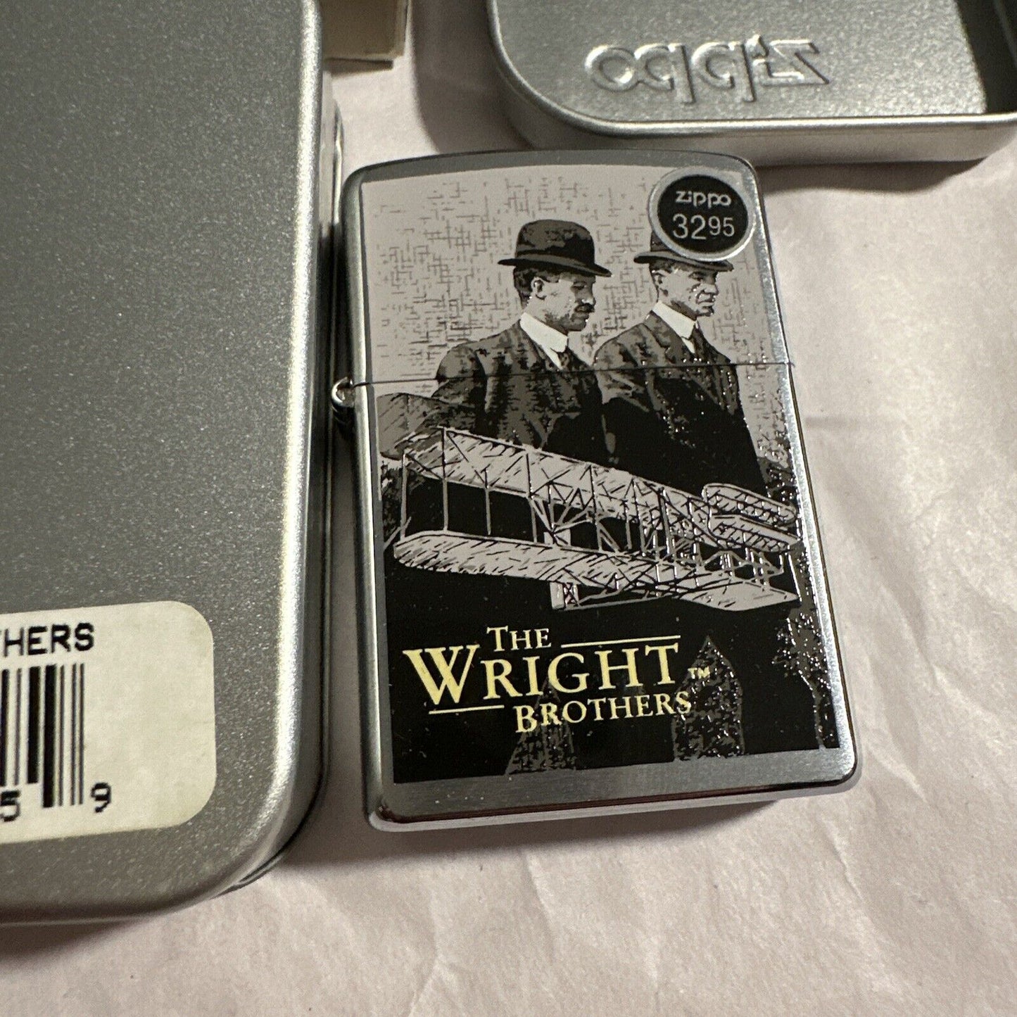 Zippo 2003 - WRIGHT BROTHERS Unstruck 20425 WINDPROOF Lighter