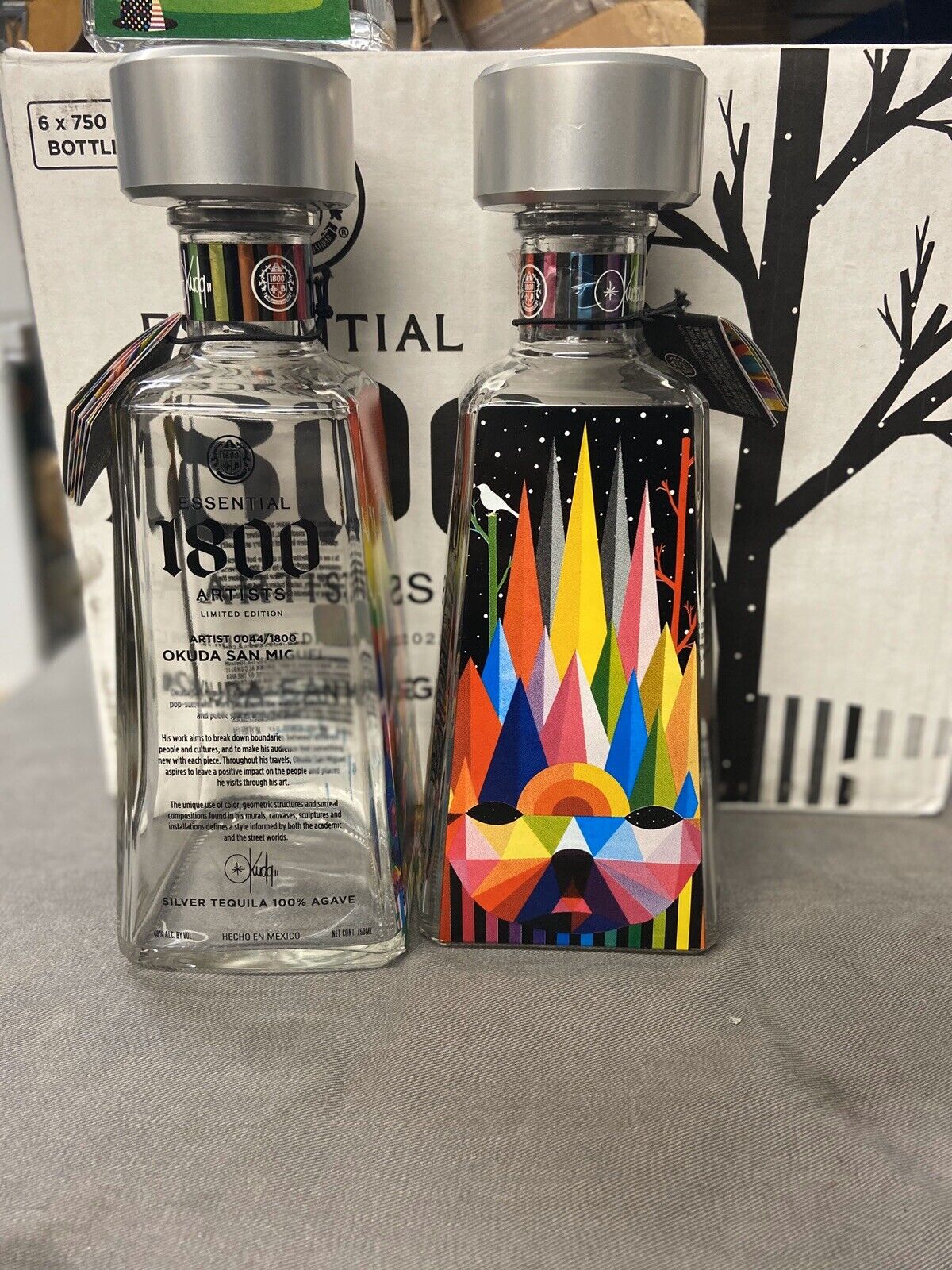 1800 Tequila Essential Artist Series - OKUDA SAN MIGUEL kaws - Pyramid Land Bear