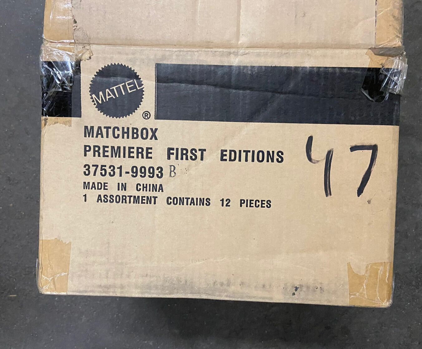 Factory OPENED Case Of 12 Mattel Premiere First Editions 37531-9993B Matchbox