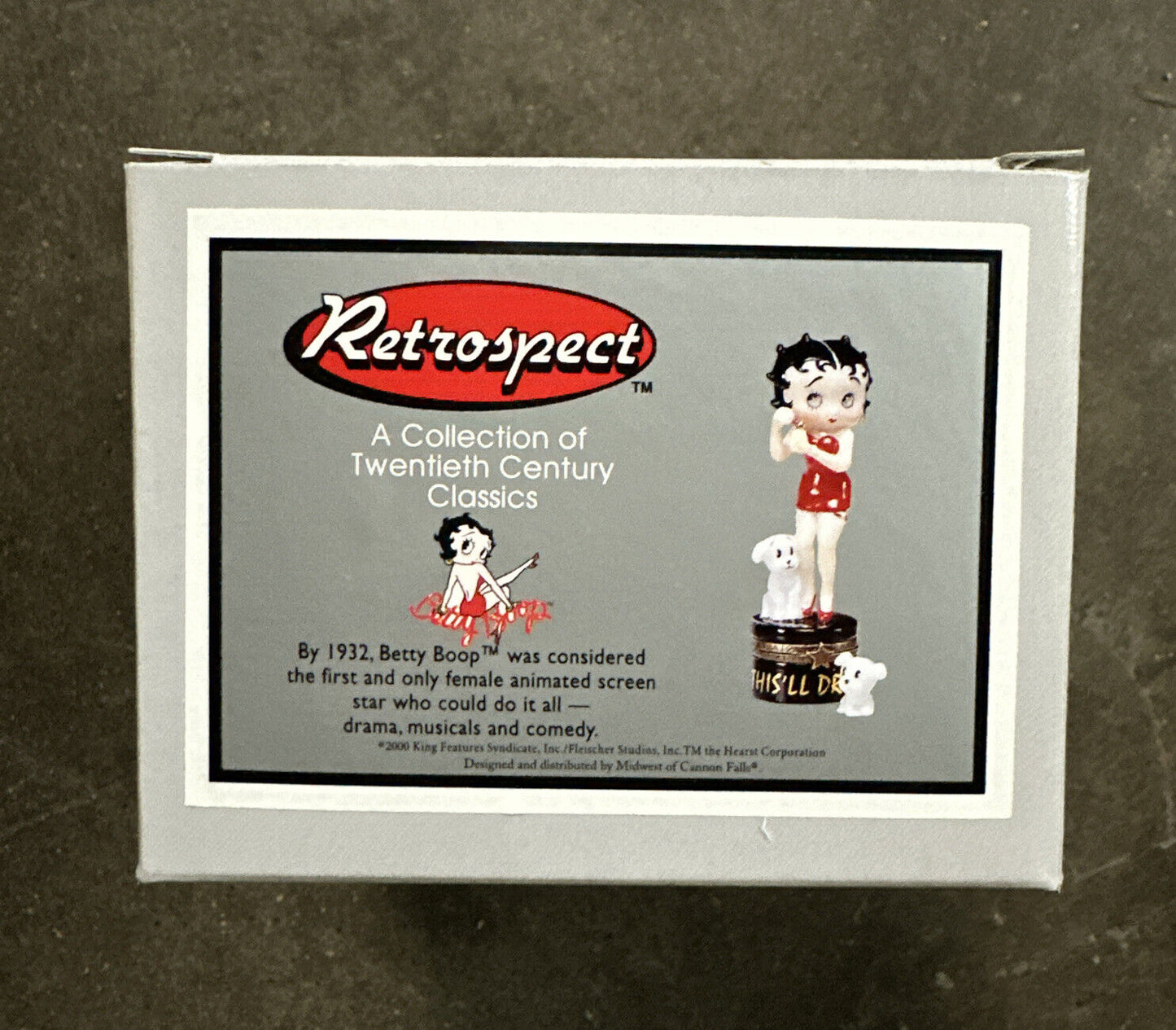 2000 Retrospect Perfume Betty Boop Trinket PHB Collection Midwest Of Cannon Fall