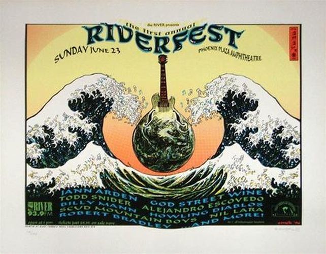 Emek - 1996 - RiverFest Concert Poster Phoenix Plaza Amphitheater Pontiac MI