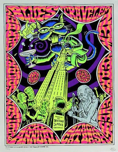 Ward Sutton - 1996 - Blues Traveler Concert Poster @ Madison Square Garden