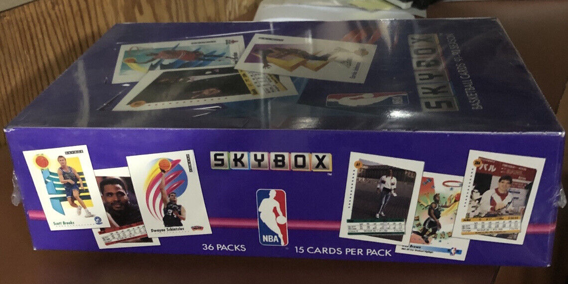 1991-92 Skybox Basketball Series 1 Factory Sealed Hobby Box - Jordan Box top