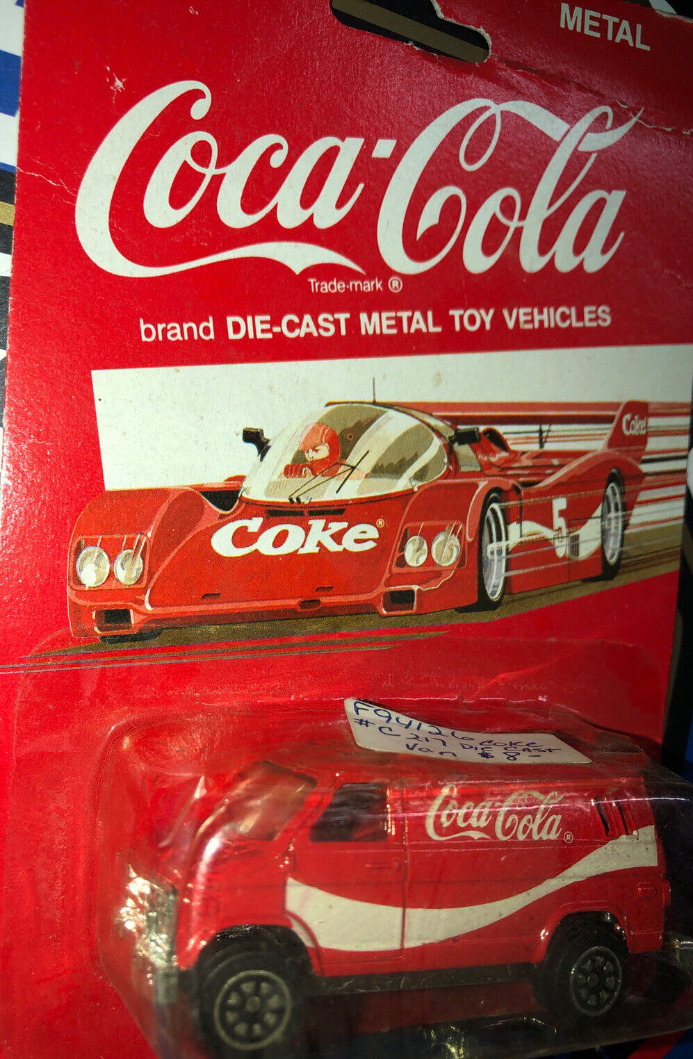 1979 COCA COLA DIE CAST METAL TOY VEHICLES DELIVERY RED WHITE VINTAGE