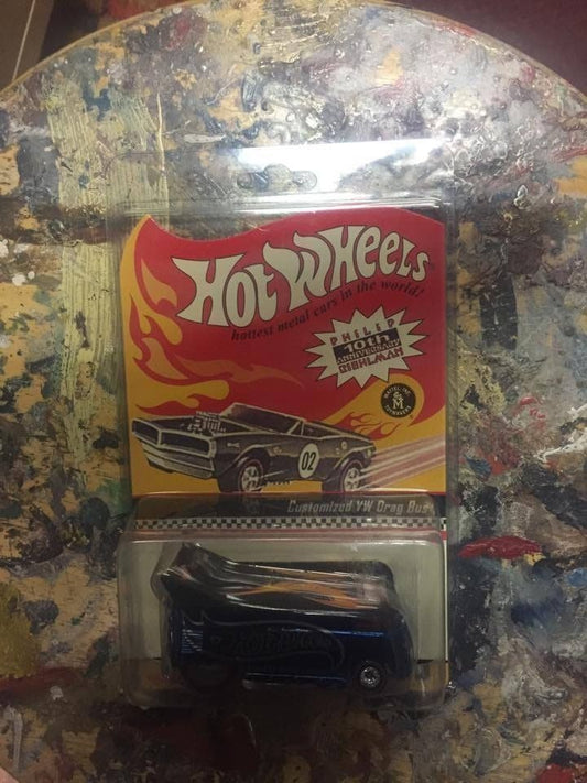 2001 Hot Wheels Philip Riehlman 10th Anniversary #19 Customized VW Drag Bus