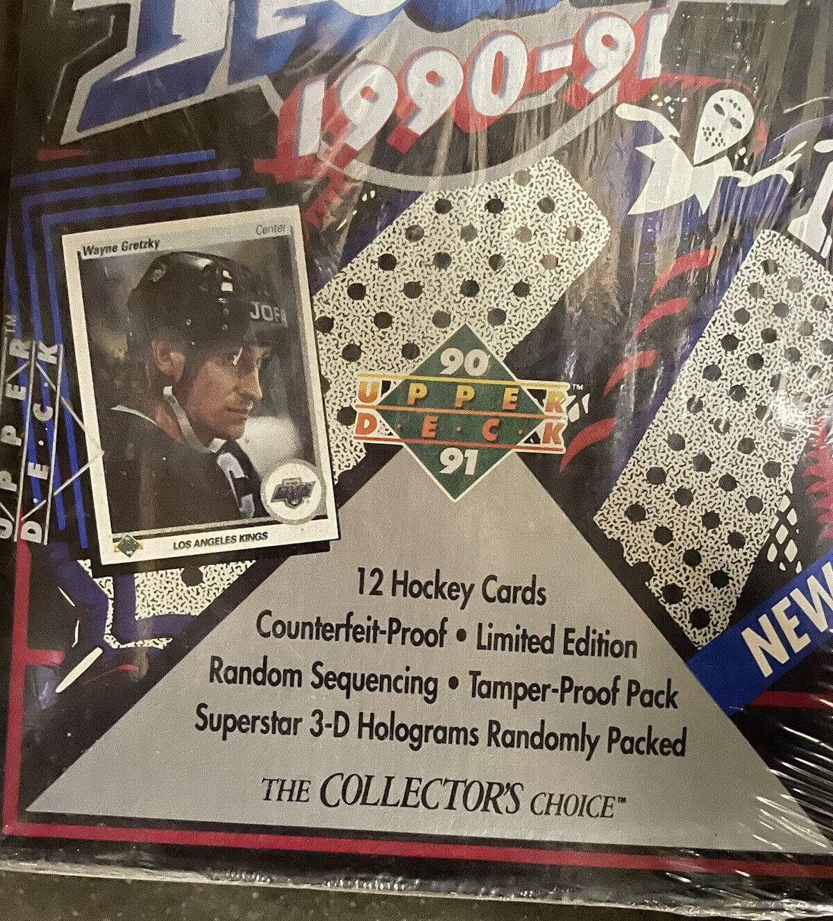 1990-91 UPPER DECK NHL HOCKEY WAX BOX-HIGH SERIES VINTAGE RARE NOS