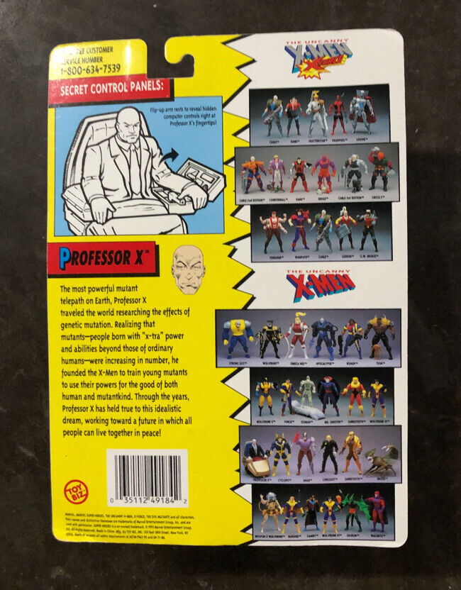 X-men Professor X Action Figure From Marvel Comics RARE 