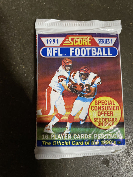 1991 Score NFL Football Cards Series 1 15 Packs 16 Cards Per Pack 240 Cards