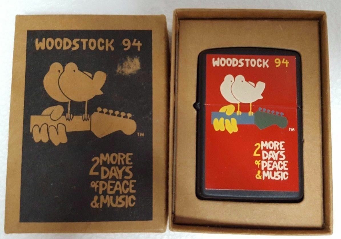 WOODSTOCK '94 2 MORE DAYS OF PEACE & MUSIC ZIPPO LIGHTER MINT IN BOX 1994 New