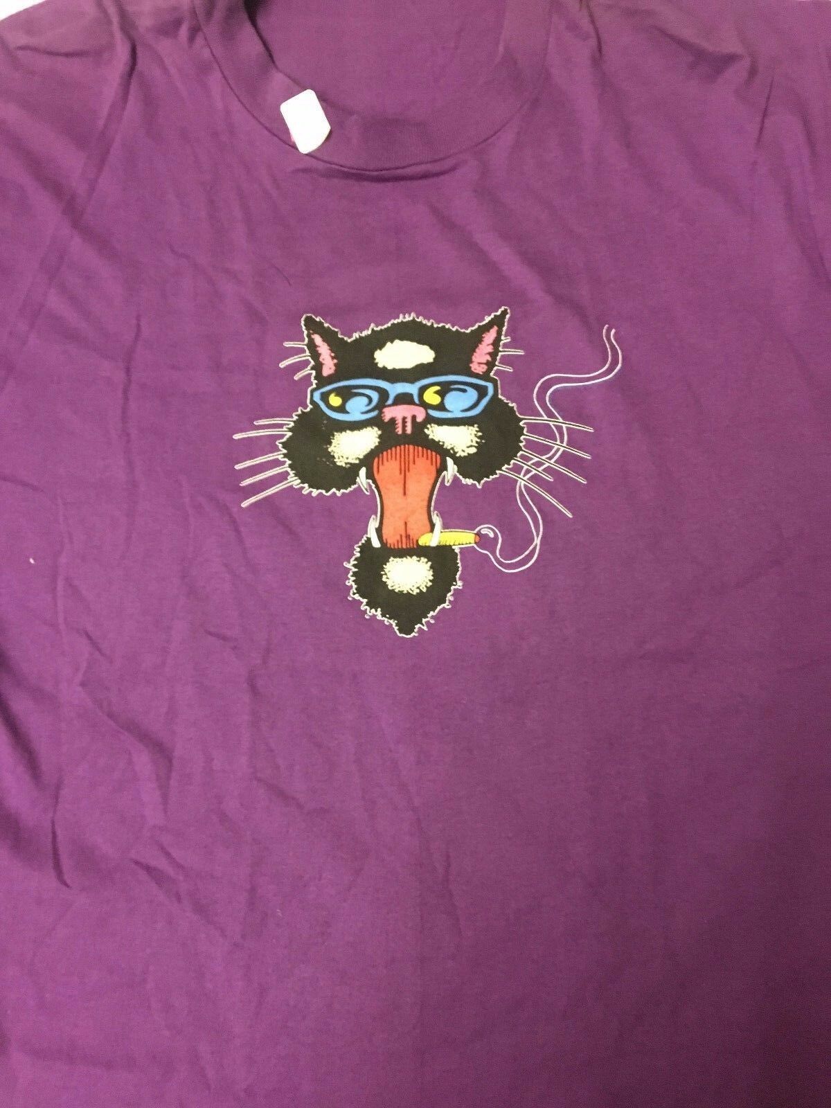 BLUES TRAVELER SMOKING CAT - PURPLE - NOS VINTAGE  