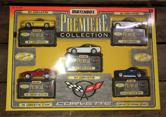 1996 Matchbox Premiere Corvette Collection 5 Car Set Limited Edition 1 of 25000