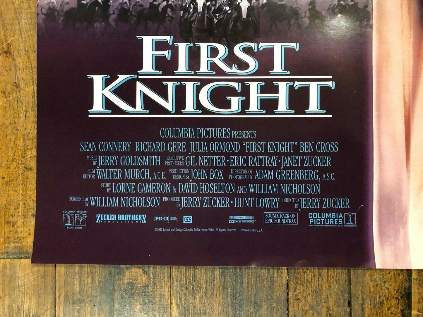 First Knight (Columbia, 1995). One Sheet (27" X 40") SS. Adventure Poster