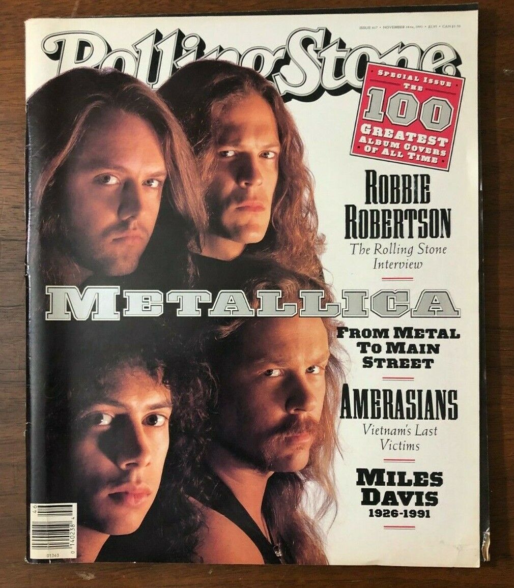 1990's Rolling Stone Magazine Metallica The 100 Greatest Album Covers Metal