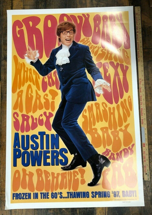 Austin Powers: International Man of Mystery (New Line, 1997). One Sheet S/S