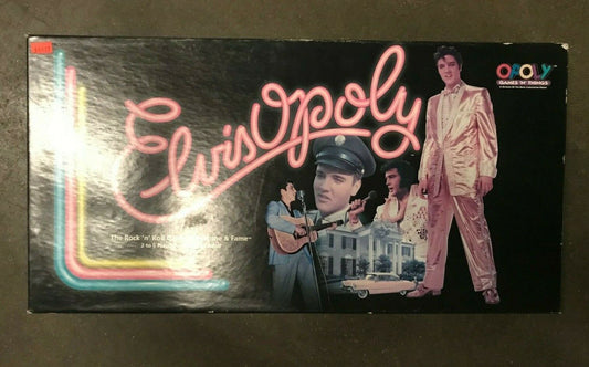 Elvisopoly Monopoly Board Game Elvis Presley NIB 1995 Rock and Roll Vintage NOS