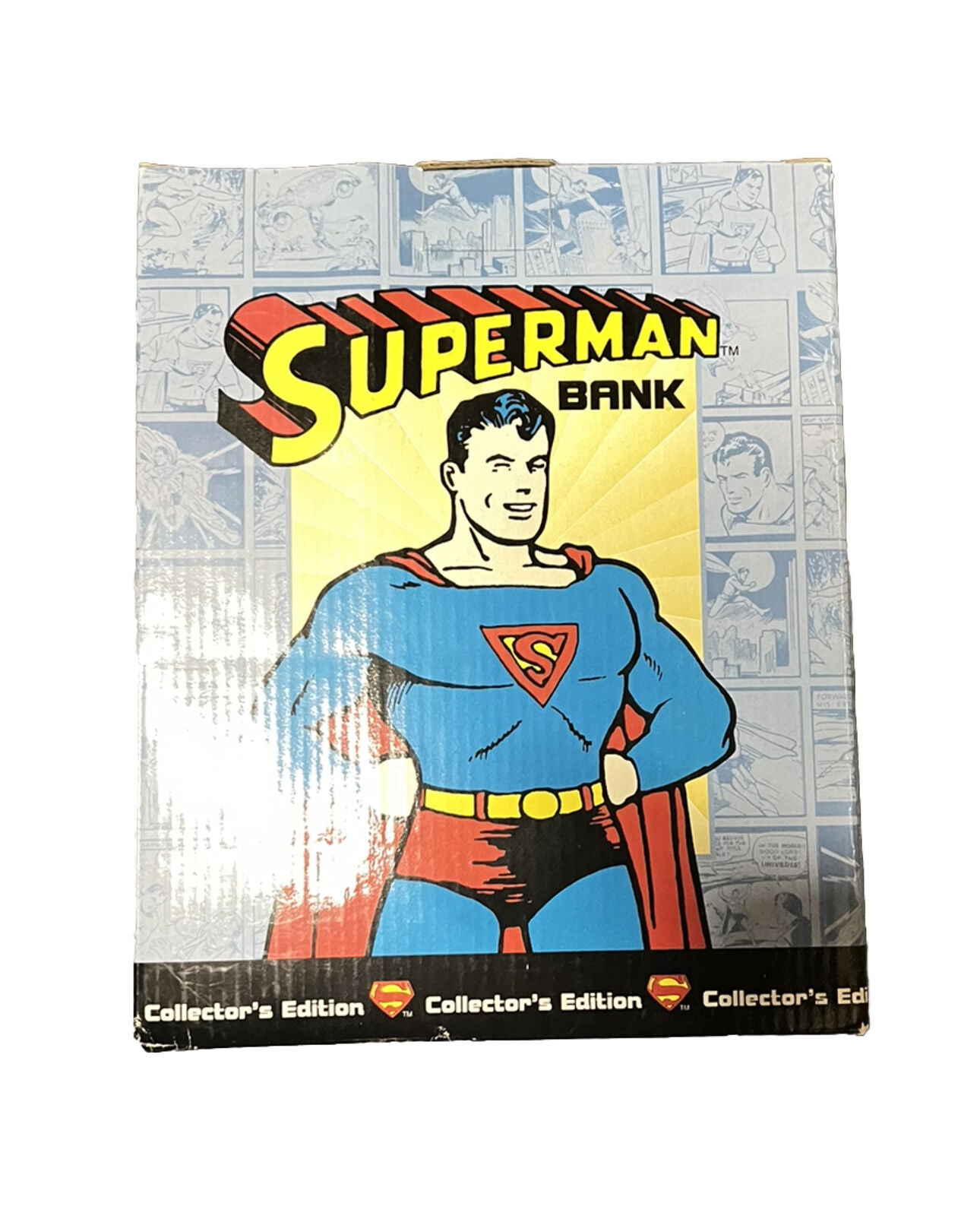 1998 Superman Bank Vintage Clay Art Collectors Edition 2604