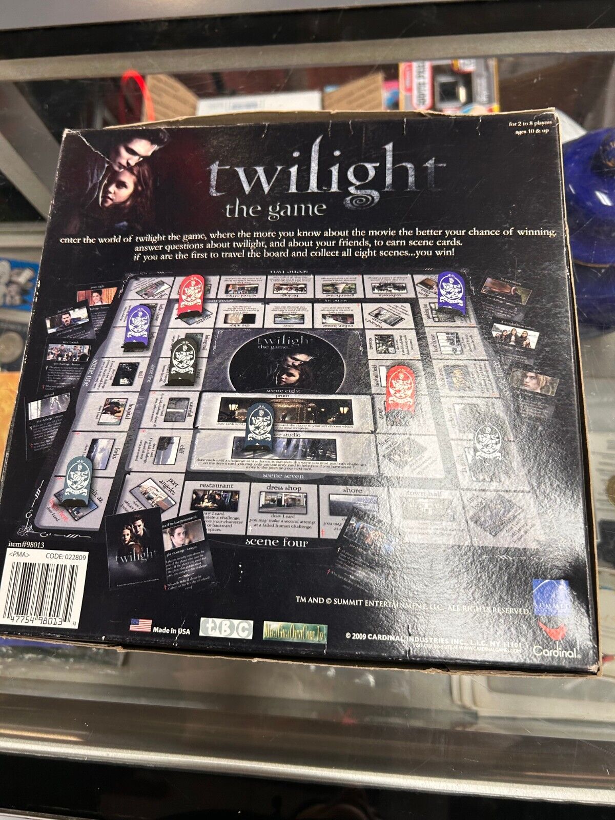 Cardinal Games Twilight The Board Game age10+ 2-8 Players 2009 Complete Preowned