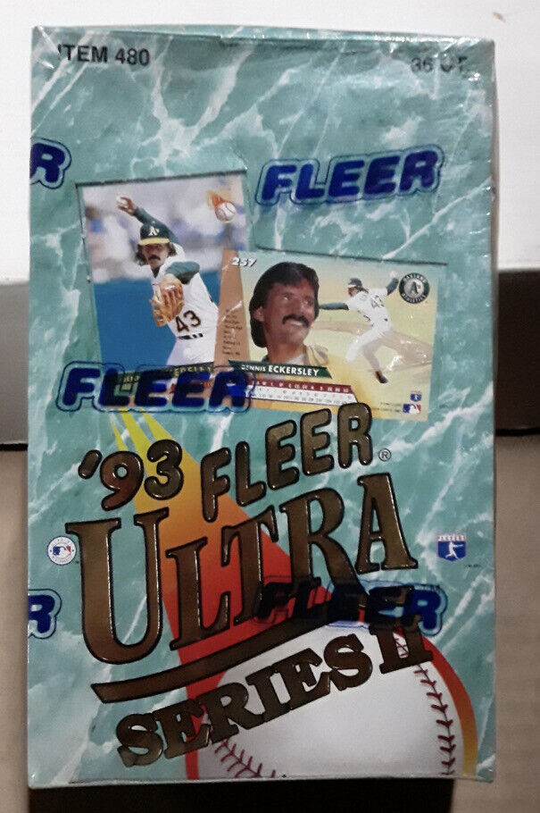  1993 Fleer Ultra Series 2 Baseball Hobby Box Dennis Eckersley Career Highlights