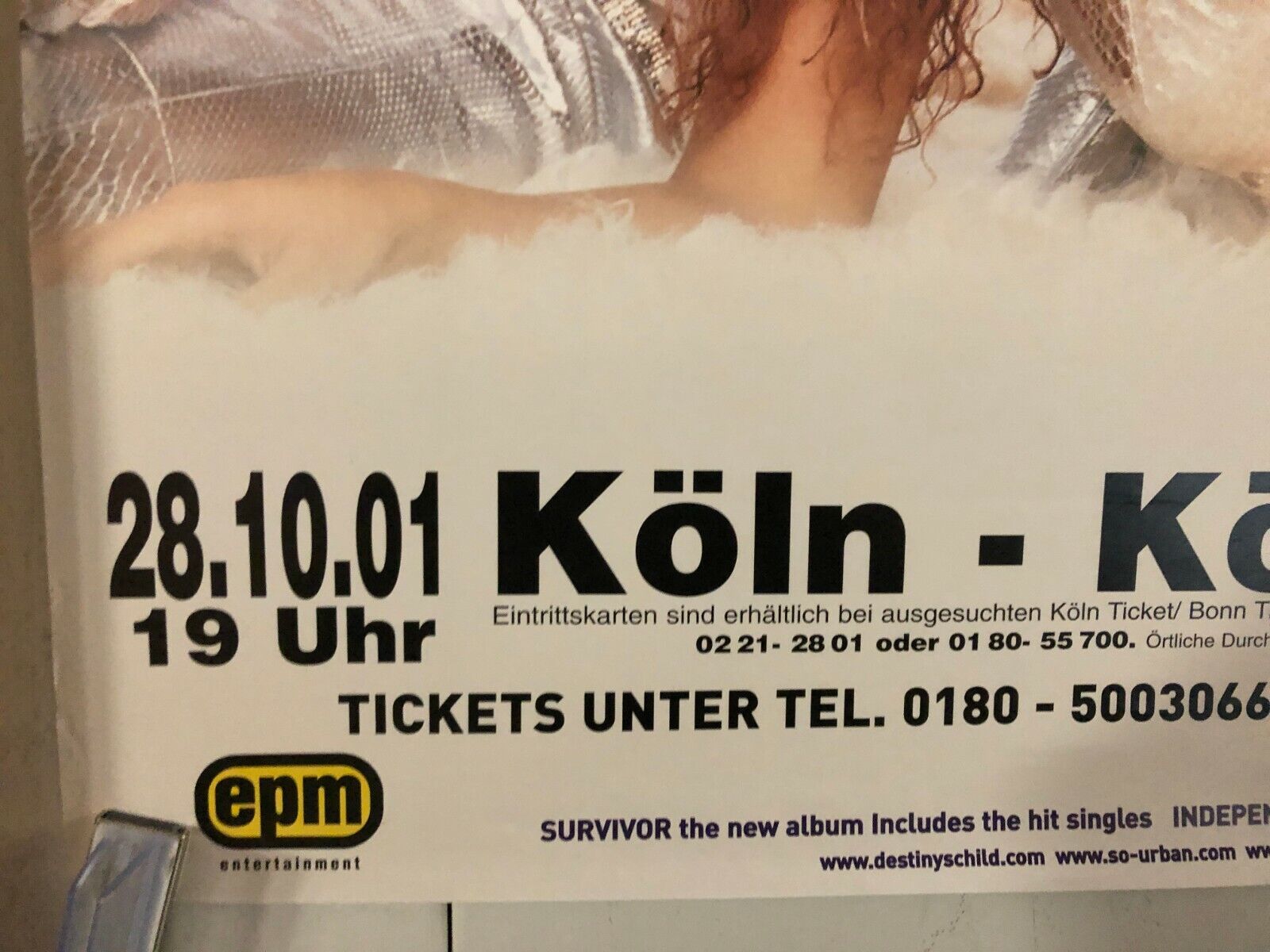 Destiny's Child 2001 In Koln @ The Kolnarena Classic Beyonce R&B Icons Europe