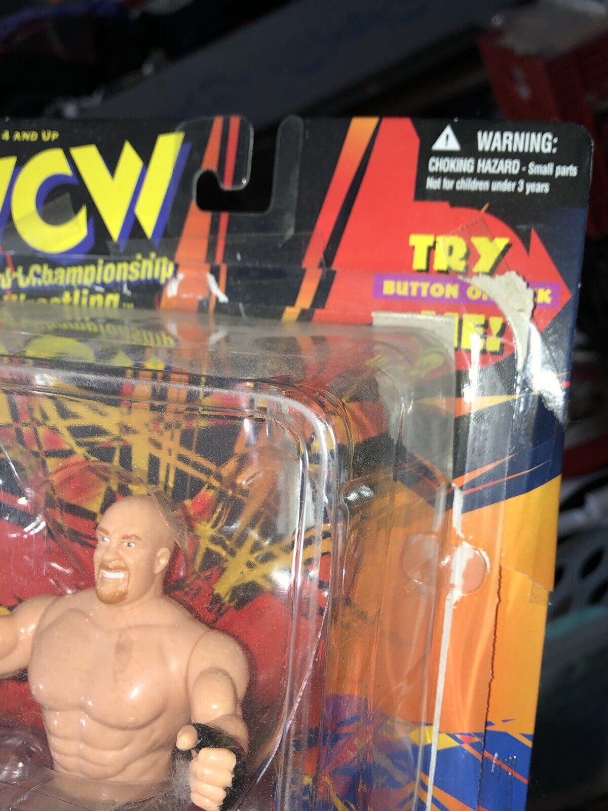 WCW 1998 GOLDBERG ATOMIC ELBOW WRESTLING FIGURE RARE SPEAR MOVE