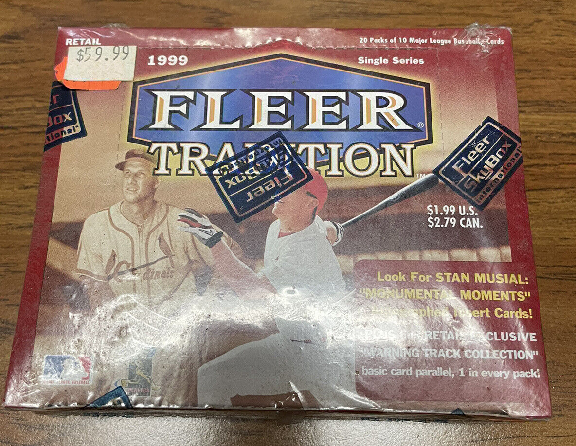 1999 Fleer - Tradition Baseball Retail Box 20 PACKS Diamond Magic chance rare