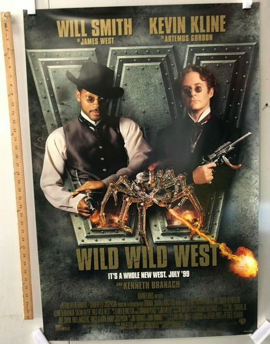 "Wild Wild West" Original Movie Theater Promo Poster Will Smith 1999 Action