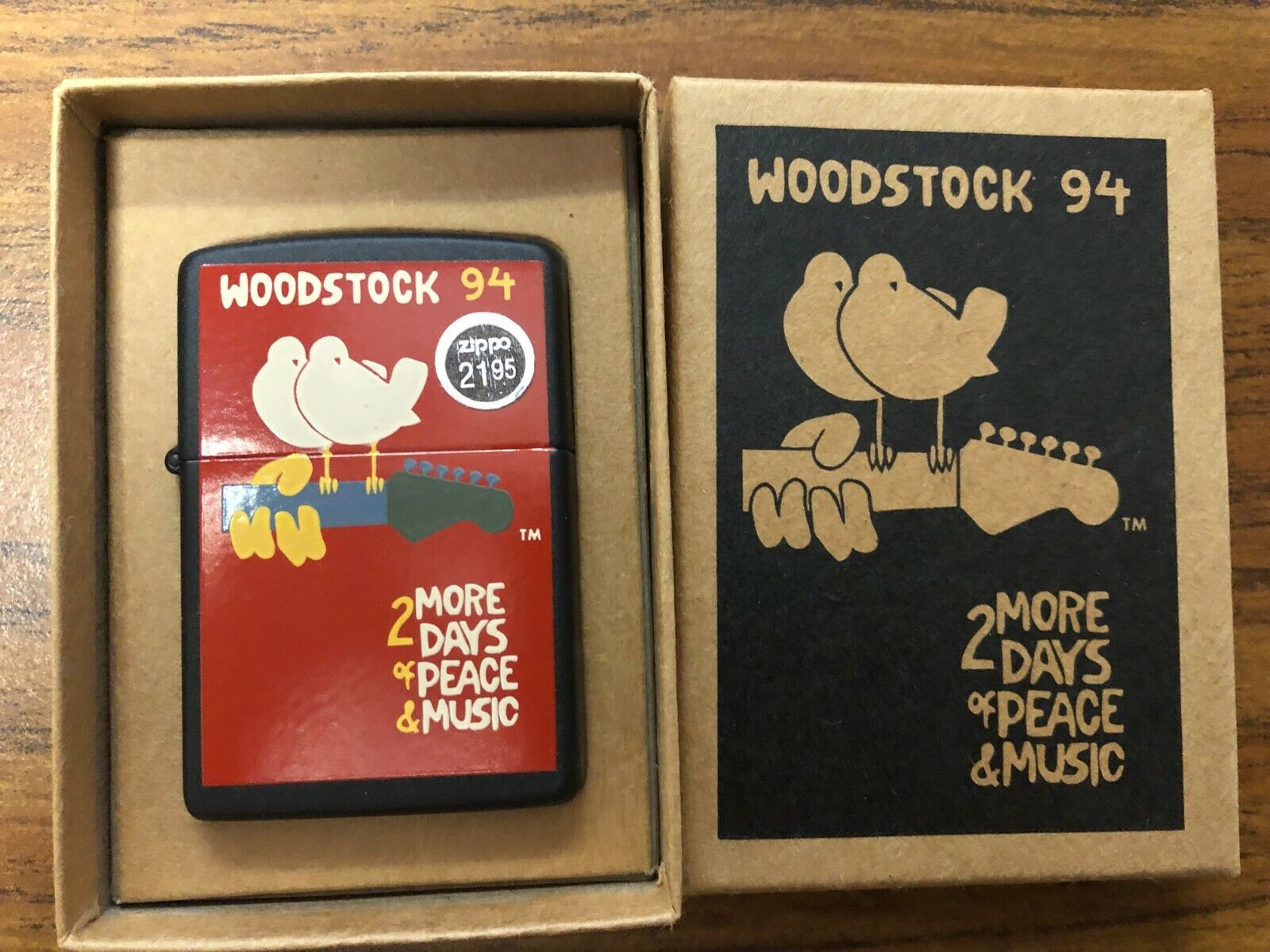 WOODSTOCK '94 2 MORE DAYS OF PEACE & MUSIC ZIPPO LIGHTER MINT IN BOX 1994 New