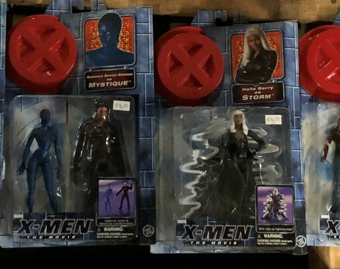 X-Men the Movie Action Figure Lot of 5x UNOPENED (Toy Biz, 2000) NIB Good 