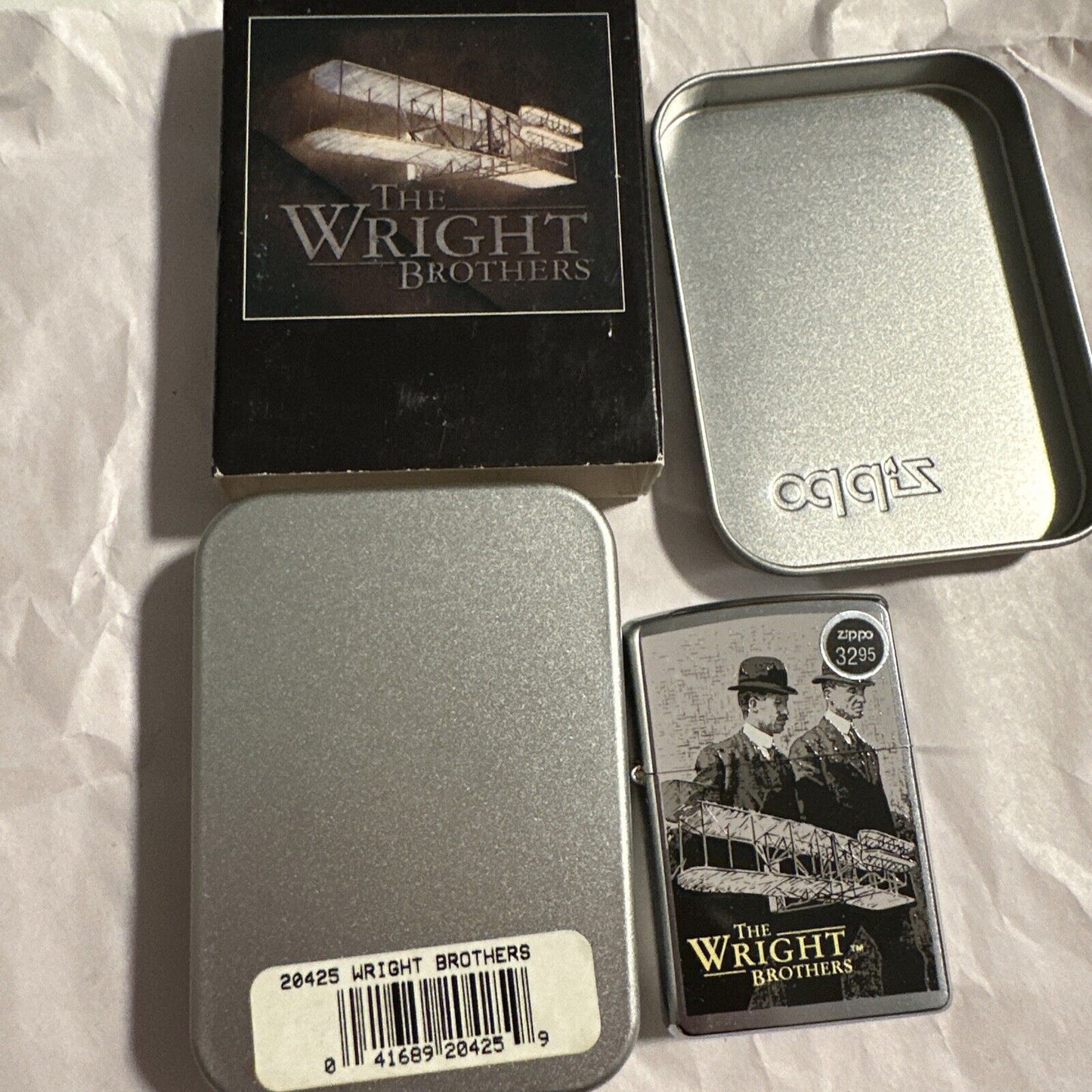 Zippo 2003 - WRIGHT BROTHERS Unstruck 20425 WINDPROOF Lighter