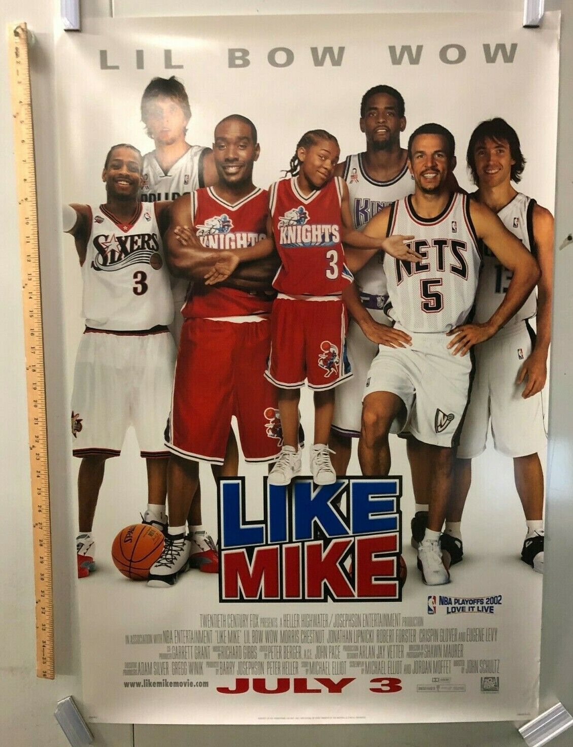 "Like Mike" Original Movie Theater Promo Poster Single Sided Lil Bow Wow Jordan