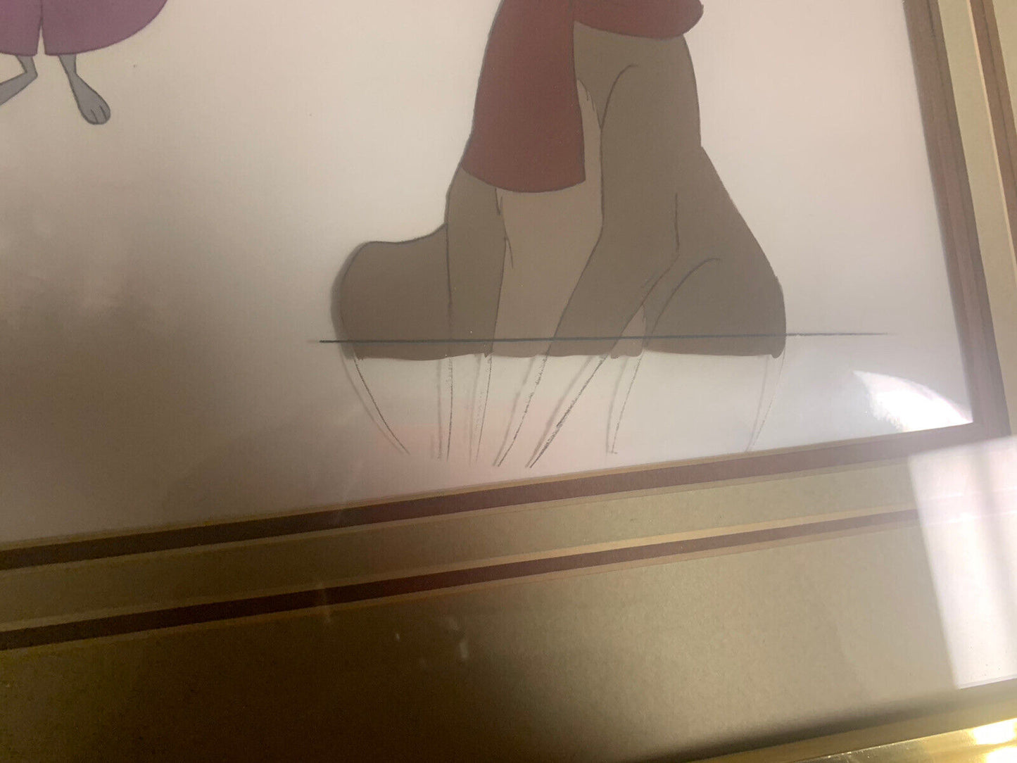 Disney The Rescuers Production Movie Film Cel Hand Painted 3D Stamped authentic 