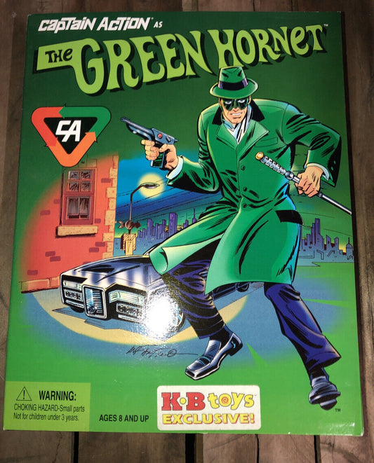 1998 CAPTAIN ACTION AS THE GREEN HORNET Playing Mantis KB TOYS EXCLUSIVE NIB