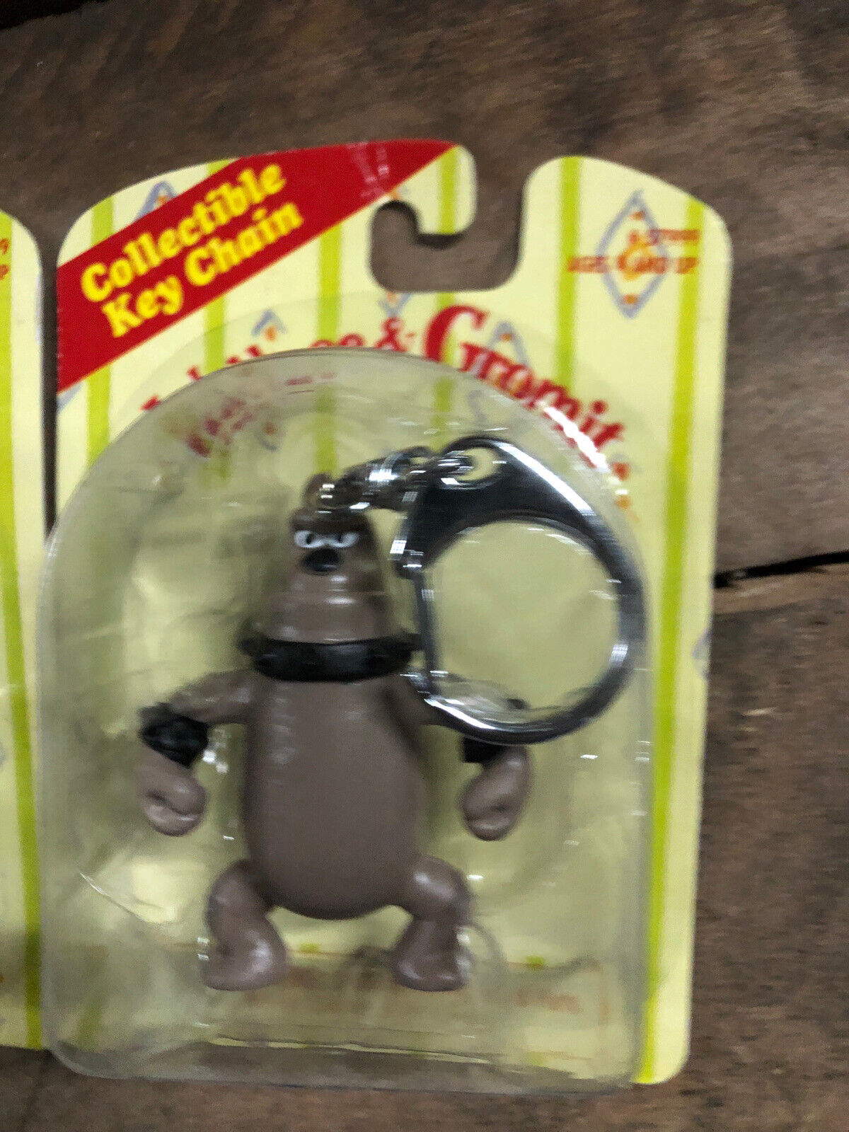 1989 Wallace & Gromit Key Chain Figure Sealed On Card Vintage preston & sheep